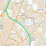 UK Topographic Maps Nuneaton and Bedworth District (B) (SP38) digital map