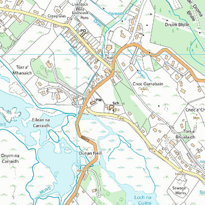 UK Topographic Maps Oban South and the Isles Ward 10 (1:10,000) digital map