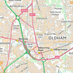UK Topographic Maps Oldham District (B) (SD90) digital map