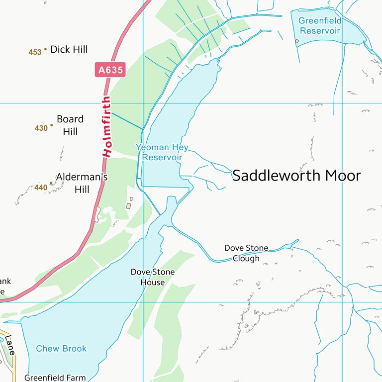 Oldham Postsode Map Oldham District (B) (SE00) Map by UK Topographic Maps | Avenza Maps