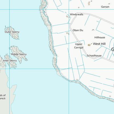UK Topographic Maps Orkney Islands (HY20) digital map