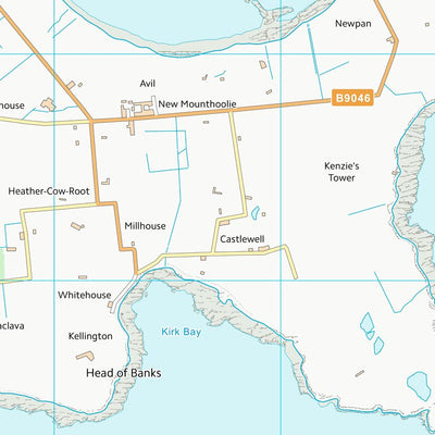 UK Topographic Maps Orkney Islands (ND39) digital map