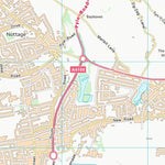 UK Topographic Maps Pen-y-bont ar Ogwr - Bridgend (SS87) digital map