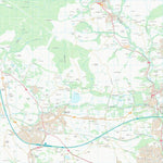 UK Topographic Maps Pen-y-bont ar Ogwr - Bridgend (SS88) digital map
