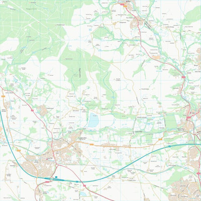 UK Topographic Maps Pen-y-bont ar Ogwr - Bridgend (SS88) digital map