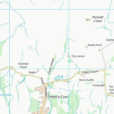 UK Topographic Maps Pen-y-bont ar Ogwr - Bridgend (SS98) digital map