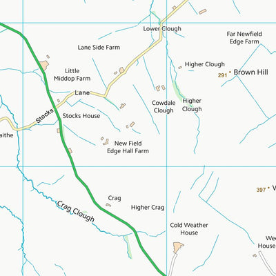 UK Topographic Maps Pendle District (B) (SD84) digital map