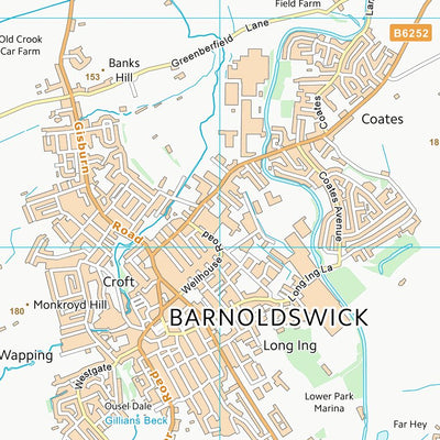 UK Topographic Maps Pendle District (B) (SD84) digital map