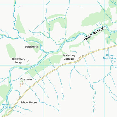 UK Topographic Maps Perth and Kinross (NN71) digital map