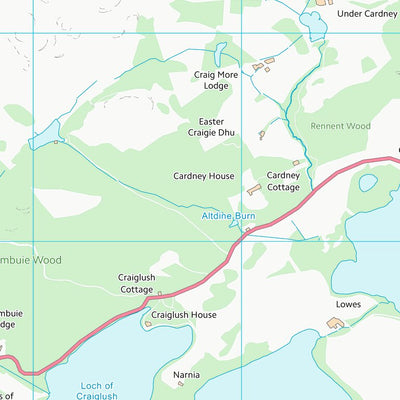 UK Topographic Maps Perth and Kinross (NO04) digital map