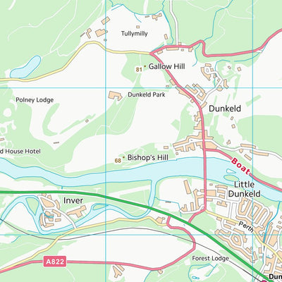 UK Topographic Maps Perth and Kinross (NO04) digital map