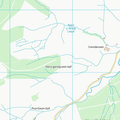 UK Topographic Maps Powys - Powys (SH90) digital map
