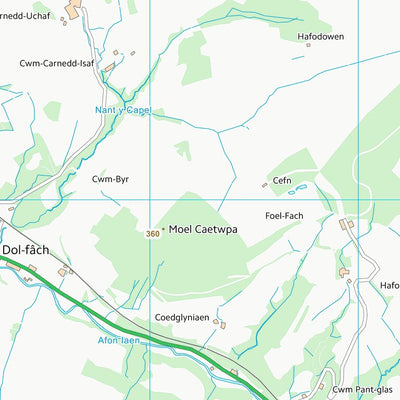 UK Topographic Maps Powys - Powys (SH90) digital map