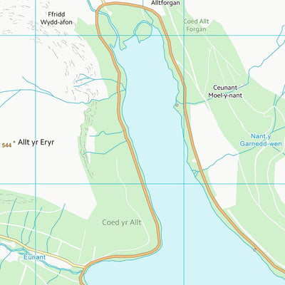 UK Topographic Maps Powys - Powys (SH92) digital map