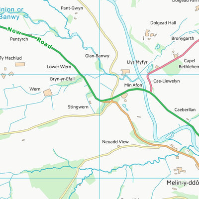 UK Topographic Maps Powys - Powys (SJ00) digital map