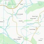UK Topographic Maps Powys - Powys (SJ01) digital map