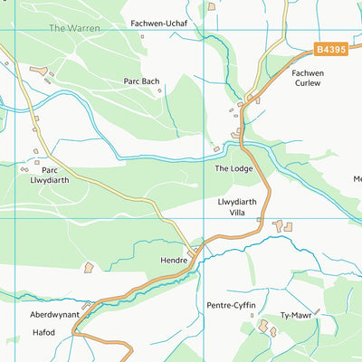 UK Topographic Maps Powys - Powys (SJ01) digital map