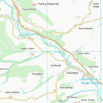 UK Topographic Maps Powys - Powys (SJ10) digital map