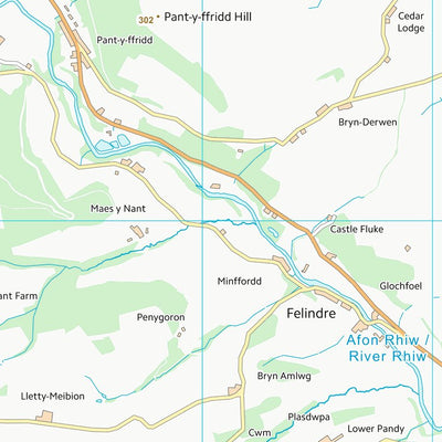 UK Topographic Maps Powys - Powys (SJ10) digital map