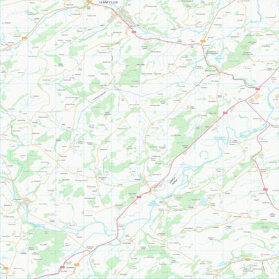 UK Topographic Maps Powys - Powys (SJ11) digital map