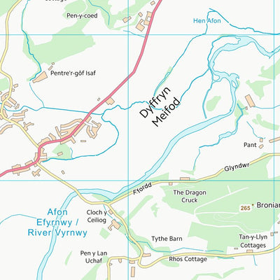 UK Topographic Maps Powys - Powys (SJ11) digital map