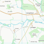 UK Topographic Maps Powys - Powys (SJ12) digital map