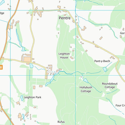 UK Topographic Maps Powys - Powys (SJ20) digital map