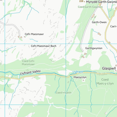 UK Topographic Maps Powys - Powys (SN79) digital map