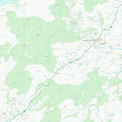 UK Topographic Maps Powys - Powys (SN84) digital map