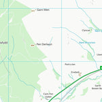 UK Topographic Maps Powys - Powys (SN84) digital map