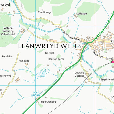 UK Topographic Maps Powys - Powys (SN84) digital map