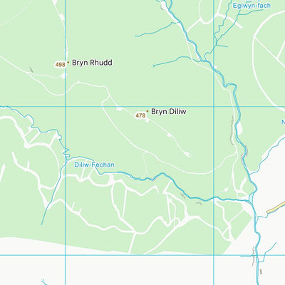 UK Topographic Maps Powys - Powys (SN87) digital map