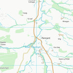 UK Topographic Maps Powys - Powys (SN89) digital map