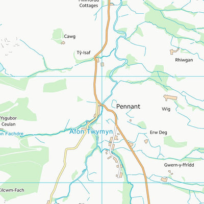 UK Topographic Maps Powys - Powys (SN89) digital map