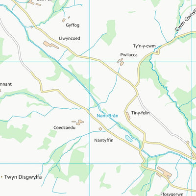 UK Topographic Maps Powys - Powys (SN93) digital map