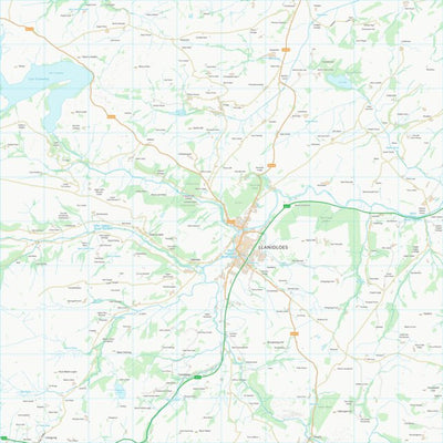 UK Topographic Maps Powys - Powys (SN98) digital map