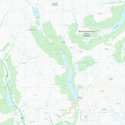UK Topographic Maps Powys - Powys (SO01) digital map