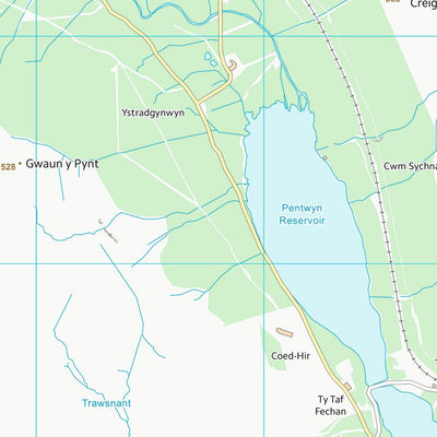 UK Topographic Maps Powys - Powys (SO01) digital map
