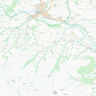UK Topographic Maps Powys - Powys (SO02) digital map