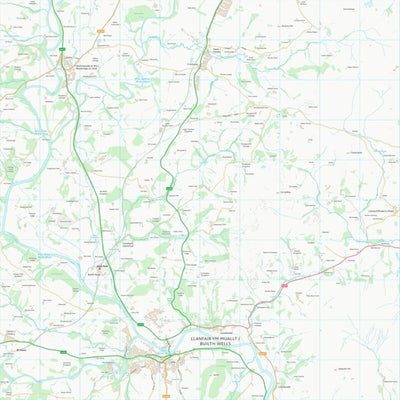 UK Topographic Maps Powys - Powys (SO05) digital map