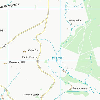 UK Topographic Maps Powys - Powys (SO07) digital map