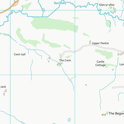 UK Topographic Maps Powys - Powys (SO14) digital map