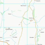 UK Topographic Maps Powys - Powys (SO17) digital map