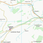 UK Topographic Maps Powys - Powys (SO17) digital map