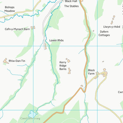 UK Topographic Maps Powys - Powys (SO18) digital map