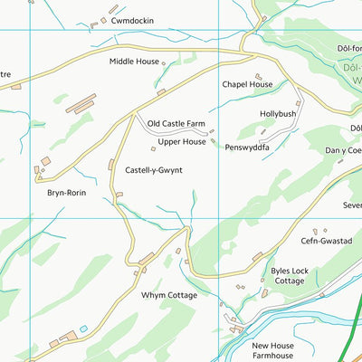 UK Topographic Maps Powys - Powys (SO19) digital map