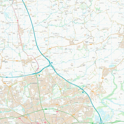 UK Topographic Maps Preston District (B) (SD53) digital map
