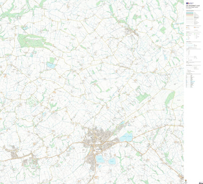 UK Topographic Maps Preston Rural North Ward 1 (1:10,000) digital map