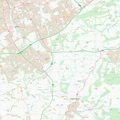 UK Topographic Maps Redcar and Cleveland (B) (NZ51) digital map