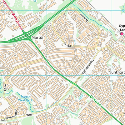 UK Topographic Maps Redcar and Cleveland (B) (NZ51) digital map